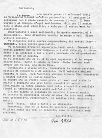 1973 - L'addio di Don Attilio 1973 - L'addio di Don Attilio